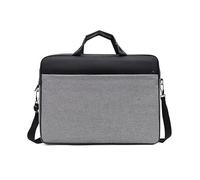Borsa per computer portatile in nylon da 15,6/17 pollici, per uomini e donne, protegge il tuo computer portatile e accessori, documenti, collezione di archiviazione, grigio, One Size