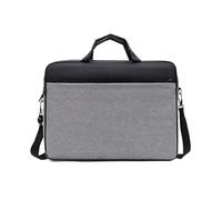 Borsa per computer portatile in nylon da 15,6/17 pollici, per uomini e donne, protegge il tuo computer portatile e accessori, documenti, collezione di archiviazione, grigio, One Size