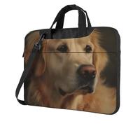 Borsa per computer portatile per donne e uomini, borsa per computer portatile, ventiquattrore Golden Retriever, borsa a tracolla per laptop, borsa da lavoro per viaggi e ufficio