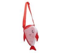 Borsa per Conchiglie per Bambini Sacco a Maglia con Design Squalo | Capiente e pieghevole per raccogliere conchiglie Per bambini famiglia ragazza ragazzo mare