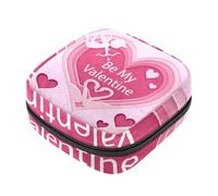 Borsa per coppette mestruali con cerniera, borsa porta assorbenti con scritta "Be My Valentine Angle Red Love", per ragazze, donne, donne