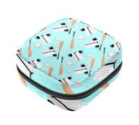 Borsa per coppette mestruali con cerniera, sacchetti per assorbenti igienici, elementi da baseball, morbidi tamponi per raccogliere i tamponi per ragazze donne donne femminili