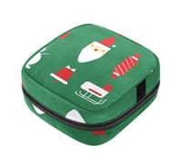 Borsa per coppette mestruali con cerniera, sacchetti per assorbenti igienici, elementi natalizi, morbidi assorbenti, borsa per ragazze donne donne femminili