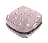 Borsa per coppette mestruali con cerniera, sacchetti per assorbenti igienici, motivo panda è interessante e bello, morbido porta assorbenti, per ragazze, donne, donne