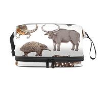 Borsa per cosmetici a doppio strato con animali australiani, canguro e koala, per donne e ragazze, borsa da viaggio per trucchi e trucchi, pratica borsa organizer con scomparto per pennelli, Multi,