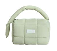 Borsa per cosmetici a forma di palloncino, borsa da toeletta impermeabile, organizer portatile per cosmetici da donna, texture estetica trapuntata, scomparto interno rinforzato per articoli di