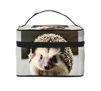 Borsa per cosmetici a forma di riccio. Borsa per cosmetici da donna alla moda, grande, organizer da viaggio per articoli da toeletta