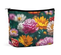 Borsa per cosmetici Borse per il trucco per donne Borsa per il trucco portatile All Flowers Bloom Together Custodia per il trucco Borsa da viaggio per accessori da viaggio