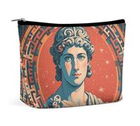 Borsa per cosmetici Borse per il trucco per donne Borsa per il trucco portatile con stampa Antica Roma Custodia per il trucco Borsa da viaggio per accessori da viaggio