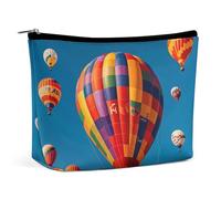Borsa per cosmetici Borse per il trucco per donne Borsa per il trucco portatile Mongolfiere Custodia per il trucco Borsa da viaggio per accessori da viaggio