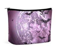Borsa per cosmetici Borse per il trucco per donne Borsa per il trucco portatile Purple Moon Custodia per il trucco Borsa da viaggio per accessori da viaggio