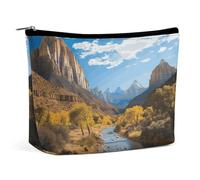 Borsa per cosmetici Borse per il trucco per donne Borsa per il trucco portatile Zion National Park Custodia per il trucco Borsa da viaggio per accessori da viaggio