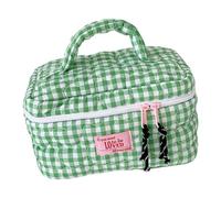 Borsa per cosmetici capacità con scomparti multipli e maniglia portatile per l ' organizzazione della palestra viaggio Borsa per trucchi da viaggio per riporre in modo efficiente