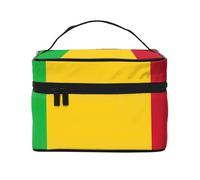 Borsa per cosmetici con bandiera del Mali. Borsa per cosmetici da donna alla moda, grande, organizer da viaggio