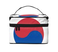 Borsa per cosmetici con bandiera della Repubblica di Corea. Borsa per cosmetici da donna alla moda, grande organizer da viaggio per articoli da toeletta