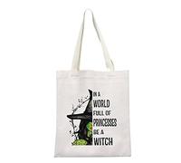 Borsa per cosmetici con chiusura a cerniera ispirata in un mondo pieno di principesse Be a Witch Makeup Bag regalo, Essere una strega Shopping Eu, L,