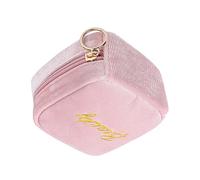 Borsa per cosmetici con chiusura lampo - organizzatore portatile per trucchi, borsa per la da viaggio, borsa per cosmetici compatta con chiusura lampo, borsa per il trucco, rosa., vedi