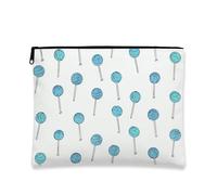 Borsa per cosmetici con motivo lecca-lecca, astuccio da viaggio per trucco da donna, organizer portatile con cerniera, pochette per articoli da toeletta per la cura della pelle, regalo perfetto per