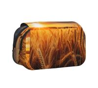 Borsa per cosmetici con stampa di fattoria di campagna, astuccio per matite Kawaii, borsa organizer per gadget con cerniera