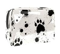 Borsa per cosmetici da donna, con macchie di inchiostro, per articoli da toeletta da viaggio, grande, in PVC, con cerniera, Multi, 18.5x7.5x13cm/7.3x3x5.1in, Beauty case