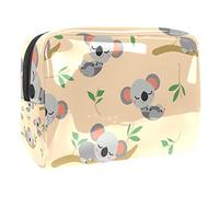 Borsa per cosmetici da donna, con simpatico koala addormentato sul ramo, borsa per cosmetici da viaggio, grande, in PVC, con cerniera, Multi, 18.5x7.5x13cm/7.3x3x5.1in, Beauty case