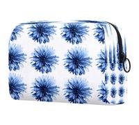 Borsa per cosmetici da donna, motivo floreale con margherite sognanti, acquerello, borsa da viaggio grande per trucchi, pratica borsa organizer con cerniera, Multi, 18.5x7.5x13cm/7.3x3x5.1in, Beauty