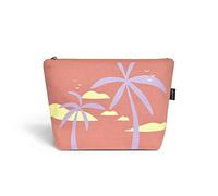 Borsa per cosmetici Eco Right, borsa per il trucco da viaggio per donne e ragazze, custodia in tela con cerniera per borsa