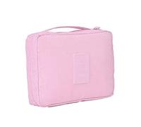 Borsa per cosmetici impermeabile di grande capacità per il trasporto di articoli da toeletta custodia da viaggio contenitore per trucco tasca donna arancione, rosa, as description, come descrizione