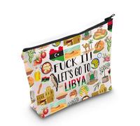 Borsa per cosmetici in Libia, regalo da viaggio Libia, borsa da viaggio per ragazze in Libia, regalo per lei, Borsa Libia