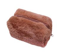Borsa per cosmetici in peluche progettata per le donne On The Way presenta stili semplici ma eleganti per tutte le tue esigenze di trucco per riporre i cosmetici, D, Taglia unica