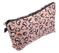 Borsa per Cosmetici Leopardata 3d da Viaggio, in Poliestere, Zip | Pochette Singola, Chiusura Rapida e Fodera Densa, per Spugne e Flaconi
