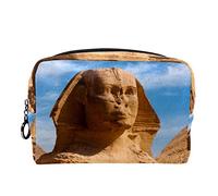 Borsa per cosmetici per donna,borsa per trucco piccola per borsa,architettura antica dell'egitto,Borsa per cosmetici da viaggio,Custodia per il trucco