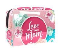 Borsa per cosmetici per donna,borsa per trucco piccola per borsa,biglietto d'amore per la festa della mamma,Borsa per cosmetici da viaggio,Custodia per il trucco