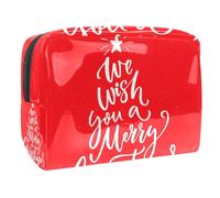 Borsa per cosmetici per donna,borsa per trucco piccola per borsa,buon albero di natale rosso,Borsa per cosmetici da viaggio,Custodia per il trucco