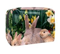 Borsa per cosmetici per donna,borsa per trucco piccola per borsa,buona famiglia di conigli di pasqua,Borsa per cosmetici da viaggio,Custodia per il trucco