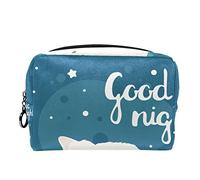 Borsa per cosmetici per donna,borsa per trucco piccola per borsa,buonanotte ciambella gatto,Borsa per cosmetici da viaggio,Custodia per il trucco