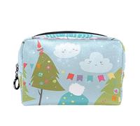 Borsa per cosmetici per donna,borsa per trucco piccola per borsa,cartoni animati conigli natale,Borsa per cosmetici da viaggio,Custodia per il trucco