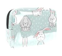 Borsa per cosmetici per donna,borsa per trucco piccola per borsa,conigli,Borsa per cosmetici da viaggio,Custodia per il trucco
