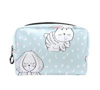 Borsa per cosmetici per donna,borsa per trucco piccola per borsa,conigli,Borsa per cosmetici da viaggio,Custodia per il trucco