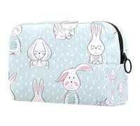 Borsa per cosmetici per donna,borsa per trucco piccola per borsa,conigli,Borsa per cosmetici da viaggio,Custodia per il trucco