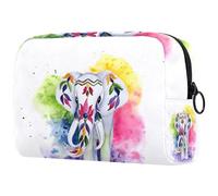 Borsa per cosmetici per donna,borsa per trucco piccola per borsa,elefante dell'acquerello,Borsa per cosmetici da viaggio,Custodia per il trucco