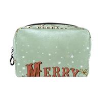 Borsa per cosmetici per donna,borsa per trucco piccola per borsa,fiocco di neve e buon natale,Borsa per cosmetici da viaggio,Custodia per il trucco