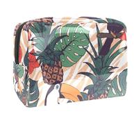 Borsa per cosmetici per donna,borsa per trucco piccola per borsa,fiori tropicali tucano ananas,Borsa per cosmetici da viaggio,Custodia per il trucco