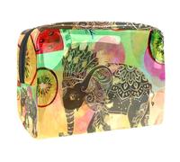 Borsa per cosmetici per donna,borsa per trucco piccola per borsa,frutta dell'elefante dell'acquerello,Borsa per cosmetici da viaggio,Custodia per il trucco
