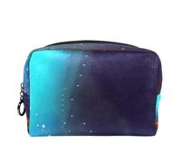 Borsa per cosmetici per donna,borsa per trucco piccola per borsa,galassia barca fuoco e oceano,Borsa per cosmetici da viaggio,Custodia per il trucco