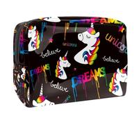 Borsa per cosmetici per donna,borsa per trucco piccola per borsa,gli unicorni sognano magici,Borsa per cosmetici da viaggio,Custodia per il trucco