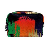 Borsa per cosmetici per donna,borsa per trucco piccola per borsa,jazz retrò graffiti colorati,Borsa per cosmetici da viaggio,Custodia per il trucco