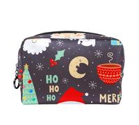 Borsa per cosmetici per donna,borsa per trucco piccola per borsa,modello del fumetto di buon natale,Borsa per cosmetici da viaggio,Custodia per il trucco