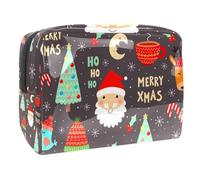 Borsa per cosmetici per donna,borsa per trucco piccola per borsa,modello del fumetto di buon natale,Borsa per cosmetici da viaggio,Custodia per il trucco