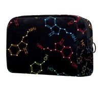 Borsa per cosmetici per donna,borsa per trucco piccola per borsa,modello di formule chimiche,Borsa per cosmetici da viaggio,Custodia per il trucco